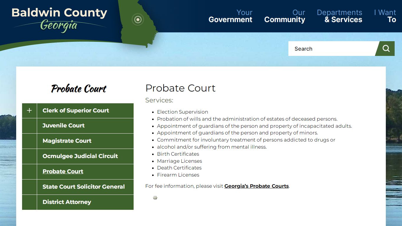 Probate Court | Baldwin County Georgia